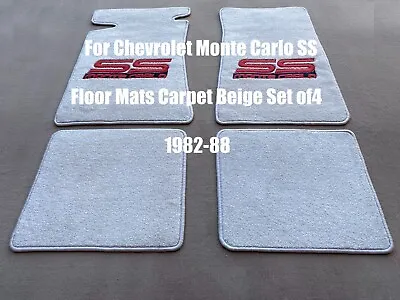 For Chevrolet Monte Carlo SS Carpeted Floor Mats Beige Set Of4 1982-88 • $169