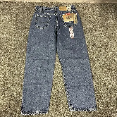 Vintage 90s NWT 555 Levi’s Deadstock Relaxed Straight Made In USA Jeans 34x30 • $115