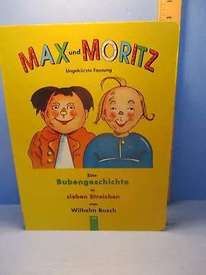 Children's Book GERMAN Language MAX UND MORITZ - Illus WILHELM BUSCH Hc • $25