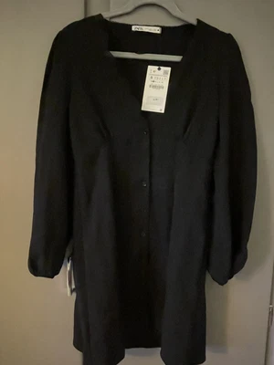 £5 • Buy Zara Woman Black Lace Trim Short Tea Dress S BNWT SOLD OUT