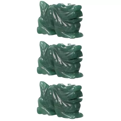  Aventurine Jade Ornaments Dragon Sculpture Crystal Decor Child Statue Lucky • £31.39