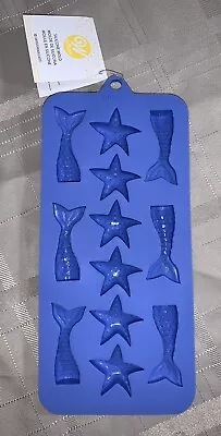 Wilton Small Silicone Candy Molds Mermaid And Starfish 12 Cavities In One Tray • $12.50