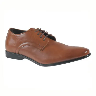 Mens Faux Leather Shoes Smart Wedding Italian Formal Office Dress Work Boots New • £8.95