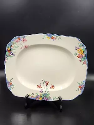 1930's Era Hollinshead & Kirkham HK Tunstall Serving Dish Floral 29.5 Cm • $13.07