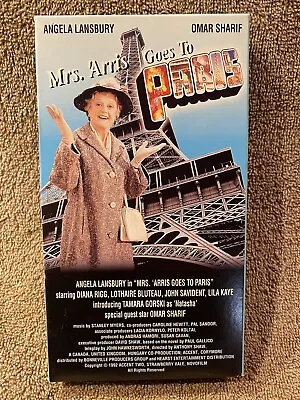 Mrs Arris Goes To Paris VHS Angela Lansbury Omar Sharif • $9.99