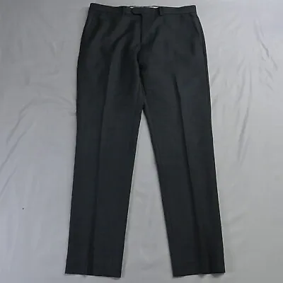 J.CREW 33x32 Gray Ludlow Bowery Slim 4 Season Wool Suit Slacks Mens Dress Pants • $39.99