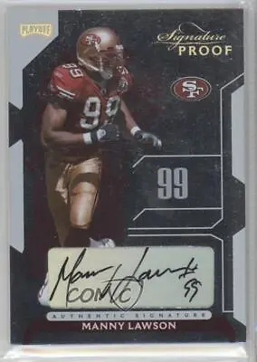 2006 Playoff NFL Playoffs Gold Signature Proof /50 Manny Lawson Rookie Auto RC • $23.53