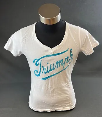 £23.24 • Buy New Genuine Triumph Womens Clothing White T-shirt - Trmtss12106-m