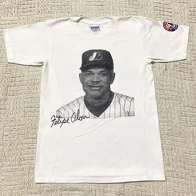 Montreal Expos Felipe Alou VINTAGE 90’s Logo T-Shirt Men’s Small MLB Baseball • $39.99