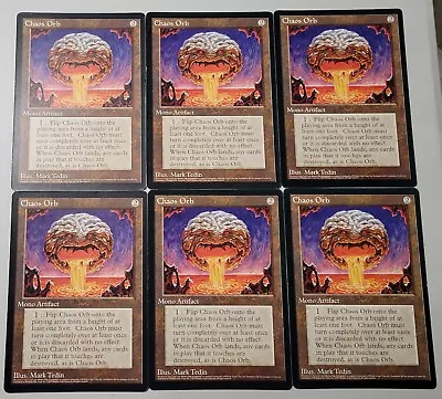 Lot Of 6x CHAOS ORB PROMO Magic The Gathering MTG Oversized 6 X9  NM • $149.99