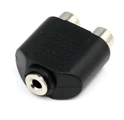 AH Music 3.5mm Stereo Mini Jack Plug To 2x RCA Phono Socket Adapter Converter 🎸 • £2.99