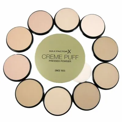£5.99 • Buy Max Factor Creme Puff Compact Pressed Face Powder 21g *Choose Your Shade*