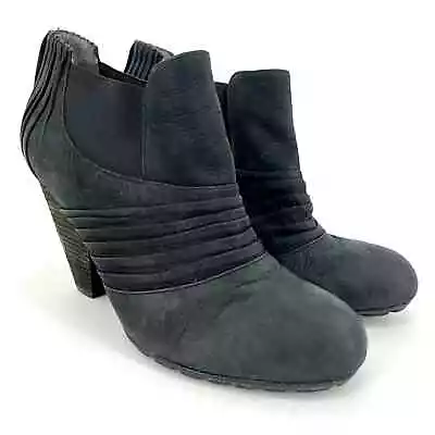 Vince Camuto Bronco Bootie Ankle Leather Black Size 10B • $30