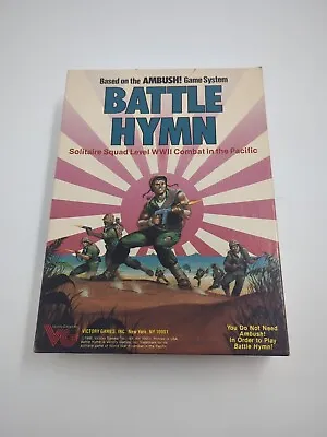 BATTLE HYMN War Board Game 100% COMPLETE UNPUNCHED Victory Games 1986 • $129.80