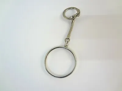 Reeded Edge 1.5  38.1mm Coins Bezel Keychain Fits Morgan Ike Peace Dollars  • $5.99