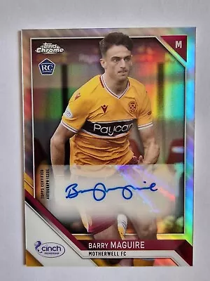 £5.99 • Buy Topps Chrome SPFL 2021/22 Barry Maguire Rookie Auto Motherwell FC