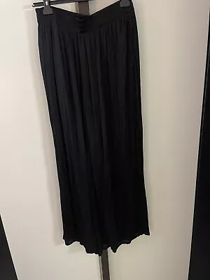 Zara Black Wide Leg Trousers Size L • £8