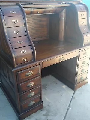 ROLL-TOP DESK With Key For Locks.   • $2500