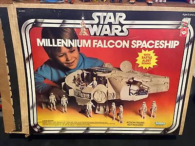 Star Wars Millennium Falcon Box Only Kenner Vintage 1979 • $150