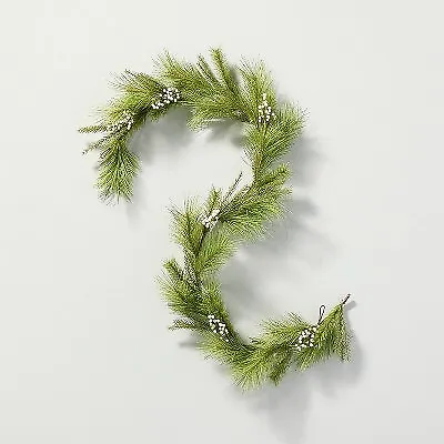 6' Faux Needle Pine & Snowberry Christmas Garland - Hearth & Hand With Magnolia • $17.99