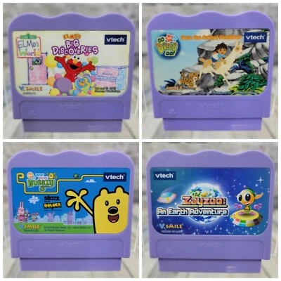 $19.89 • Buy VTech V.Smile Learning Content System Video Game Cartridges Lot Of 4 V Smile