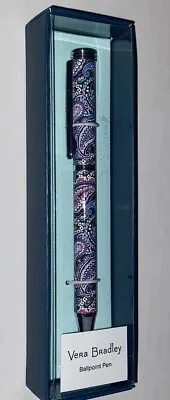 2023 VERA BRADLEY BALL POINT PEN BLACK INK Haymarket Paisley Jewel NIB • $17.99