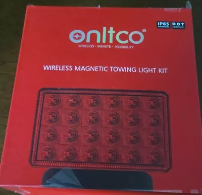 Onltco 48 LED Wireless Magnetic Towing Light 2 Lamps IP65 ***LIGHTS ONLY*** • $12