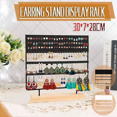 3-Tier Earring Stand 144 Holes Ear Stud Display  Holder Jewelry Organizer AU • $20.88