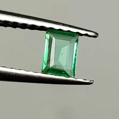 0.20 CT - Natural Emerald VS-2 Good Luster Green Octagon Shape Zambian - 4376 • $0.99