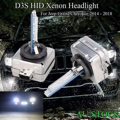 2x D3S 8000K HID Xenon Headlight Globe Bulb For Jeep Grand Cherokee 2014 - 2018 • $27.55