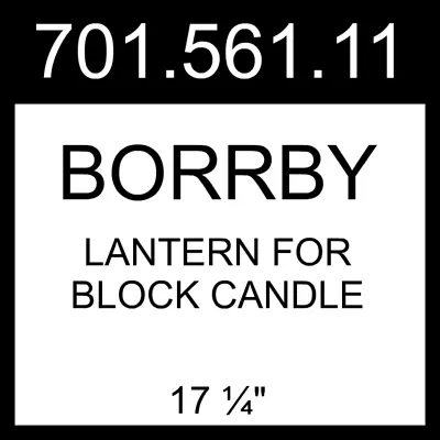 $142.99 • Buy IKEA BORRBY Lantern For Block Candle Indoor/outdoor Black  17 ¼  701.561.11