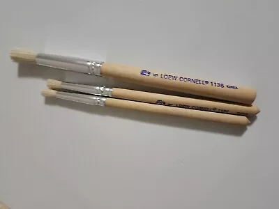 Vintage Loew-Cornell Paintbrushes 1136 Series Artist Brushes 90's 1 5 Lot Korea • $13.49