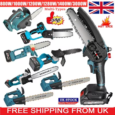 8  10  12  16  Cordless Electric Chainsaw Saw Wood Cutter For Makita Battery UK • £46.99