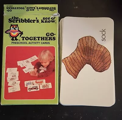 The Scribbler's  See And Know Go Togethers School Activity Flash Cards VTG  • $9.99
