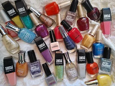 $34.99 • Buy Big Brands Nail Polish LOT Of 30 !!! WHOLESALE Bulk With Repeats YOU CAN CHOOSE