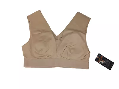 NEW Tommie Copper ProGrade Womens Shoulder Support Bra -Posture & Stability NUDE • $54.99