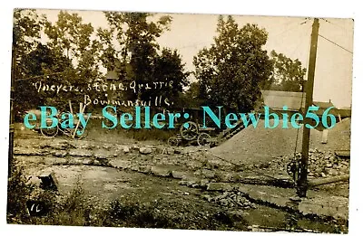Bowmansville NY -MEYERS STONE QUARRY- RPPC Postcard Nr Depew/Buffalo Erie County • $30