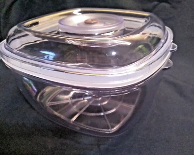 $17 • Buy NEW 2 Quart Vacuum Seal Food Storage Container & Marinate Air Tight Easy Open