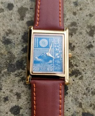 Seiko SQ Tank Watch 1922 Japanese Mt Fuji And Deer Stamp Dial • £97