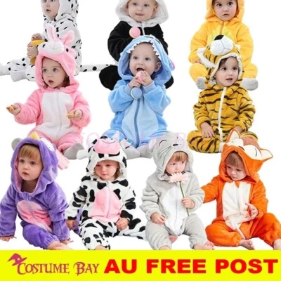 $25.61 • Buy Toddler Baby Kigurumi Onesie Rompers Animal Jumpsuit Infant Clothes Pyjamas Kids