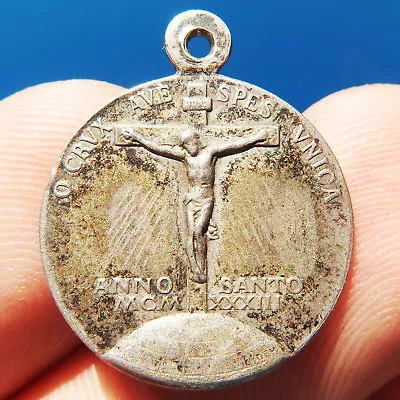 Pope Pius Xi Commemorating Holy Year 1933 Medal Old Christ The Redeemer Charm • $18