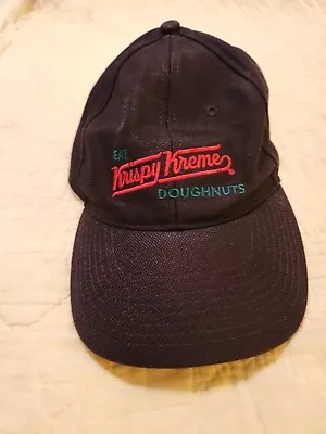 Krispy Kreme Employee Black Adjustable Baseball Hat One Size • $10