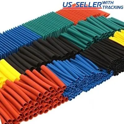 530pcs Multicolor 45mm Heat Shrink Tubing Electrical Wire Insulation Sleeve Kit • $5.73