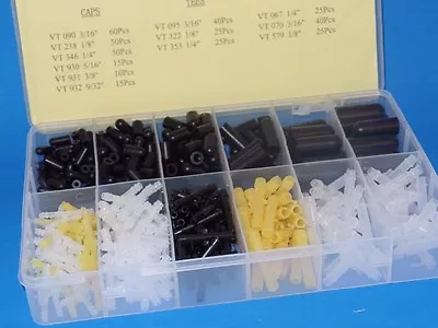 $41.95 • Buy Kit 380 Pieces #OPK2000 Large Vacuum Cap Tee & Straight Connector Assortment 