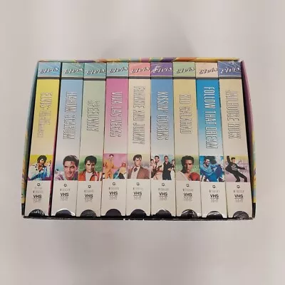 Sealed Elvis Presley Deluxe Edition Gift Set Volume 1 Collection 9 VHS Tapes • $12.89