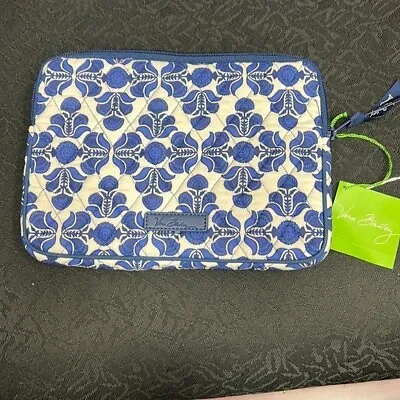 Vera Bradley Cobalt Blue Tiled Quilted E-Reader Tablet Sleeve Case Ipad Mini NWT • $19.99