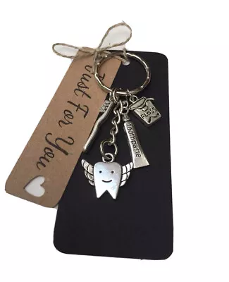£5.95 • Buy Dentist Dental Nurse Hygienist Keyring / Present/gift * Graduation