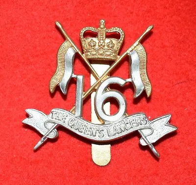 British Army. 16th/5th Lancers Genuine OR’s Cap Badge • £15