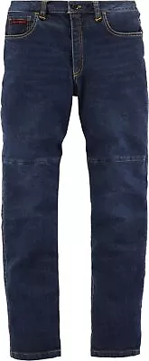 Icon Uparmor Mens Motorcycle Riding Jeans Blue • $140