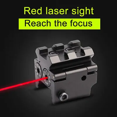 Mini Red Dot Laser Sight Navigation 20mm Rail Mount For Rifle Pistol Gun Hunting • $13.59